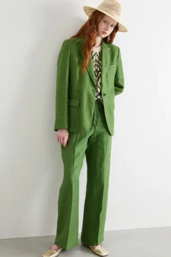 Blazer con bottone singolo - Verde