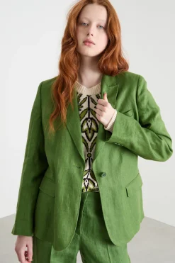 Blazer con bottone singolo - Verde