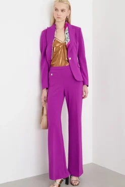 Blazer con bottone singolo - Viola