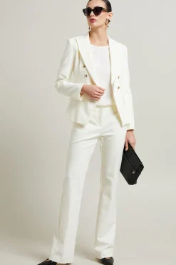 Blazer con bottoni in metallo - Bianco