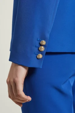 Blazer con bottoni in metallo - Bluette Oro