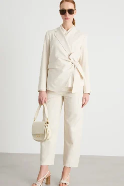 Blazer con fusciacca - Bianco