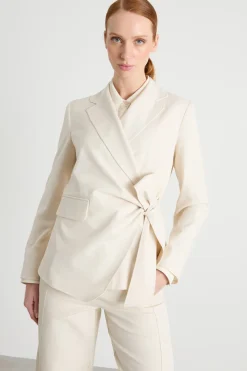 Blazer con fusciacca - Bianco