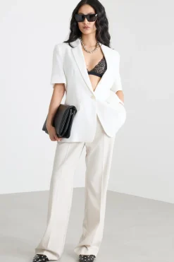 Blazer con maniche corte - Bianco