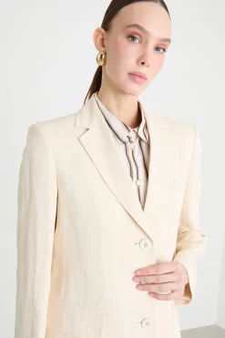 Blazer con tasche - Avorio