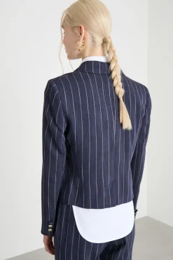 Blazer crop - Blu