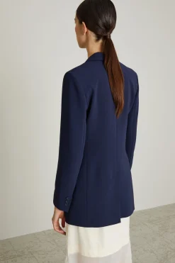 Blazer dalla linea allungata - Blu