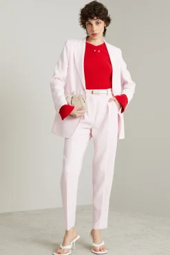 Blazer dalla linea allungata - Rosa Polvere