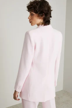 Blazer dalla linea allungata - Rosa Polvere