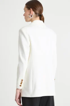Blazer dalla linea semiaderente - Bianco
