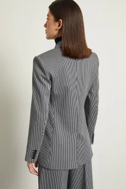 Blazer doppiopetto - Blu Bianco