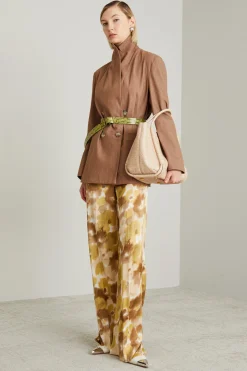 Blazer doppiopetto in cotone - Marrone Chiaro