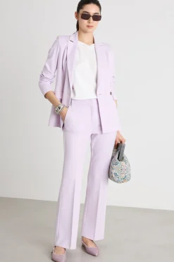 Blazer doppiopetto in jersey - Rosa