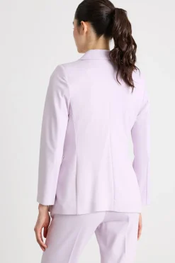 Blazer doppiopetto in jersey - Rosa