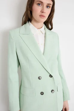 Blazer doppiopetto lungo - Verde