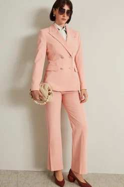 Blazer doppiopetto sfiancato - Rosa