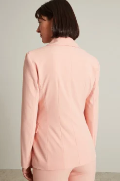 Blazer doppiopetto sfiancato - Rosa
