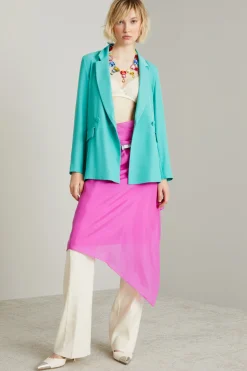 Blazer doppiopetto - Turchese