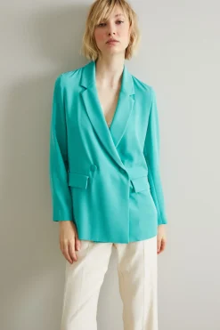 Blazer doppiopetto - Turchese