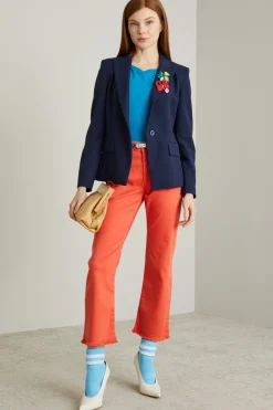 Blazer dritto - Blu