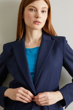 Blazer dritto - Blu