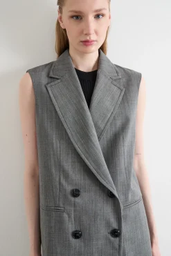 Blazer gilet doppiopetto - Grigio