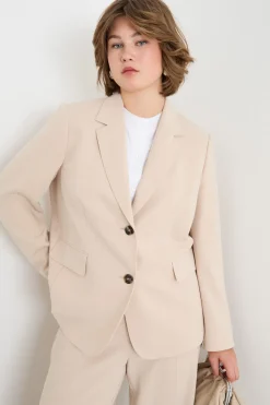 Blazer in cady - Beige
