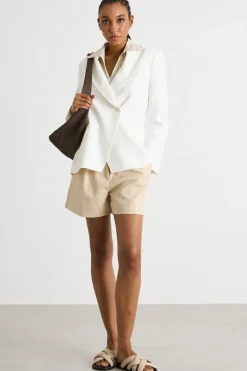 Blazer in cady - Bianco