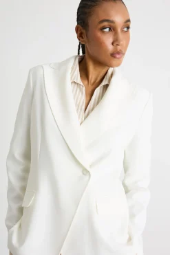 Blazer in cady - Bianco
