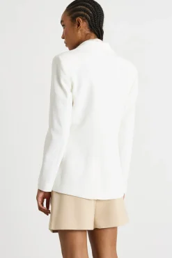 Blazer in cady - Bianco