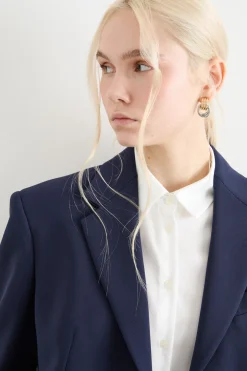 Blazer in cady - Blu
