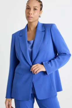 Blazer in cady - Bluette