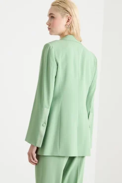 Blazer in cady crepe - Verde