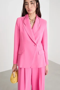 Blazer in cady - Fuxia
