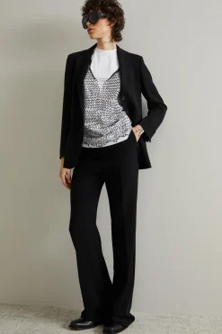 Blazer in cady - Nero