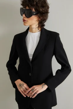 Blazer in cady - Nero