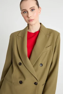 Blazer in doppia tela - Verde