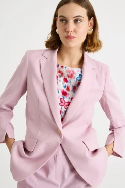 Blazer in faille tecnico - Rosa