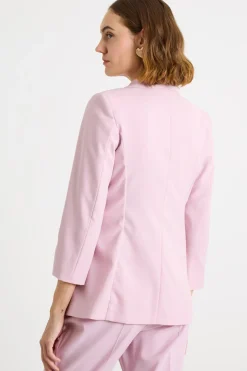 Blazer in faille tecnico - Rosa