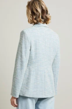 Blazer in jersey - Azzurro