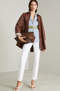 Blazer in jersey brillante - Azzurro