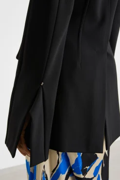 Blazer in jersey crepe - Nero