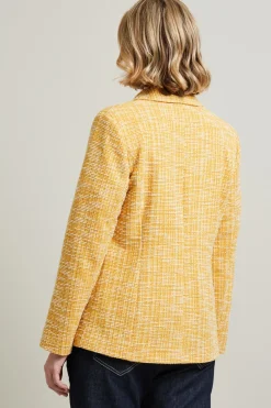 Blazer in jersey - Giallo