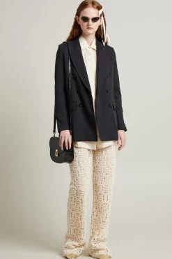 Blazer in jersey - Nero