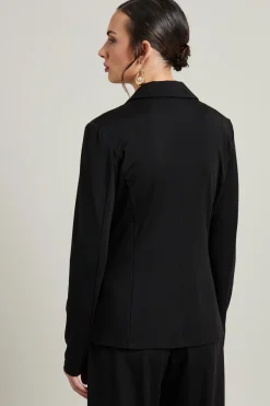 Blazer in jersey - Nero