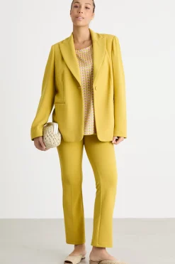 Blazer in jersey stretch - Giallo