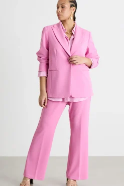 Blazer in jersey stretch - Rosa