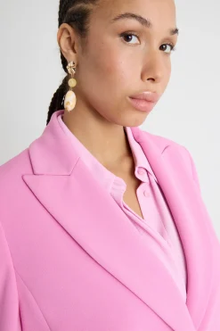 Blazer in jersey stretch - Rosa