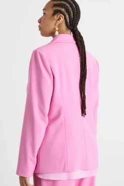 Blazer in jersey stretch - Rosa