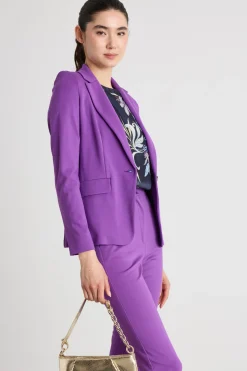Blazer in jersey - Viola